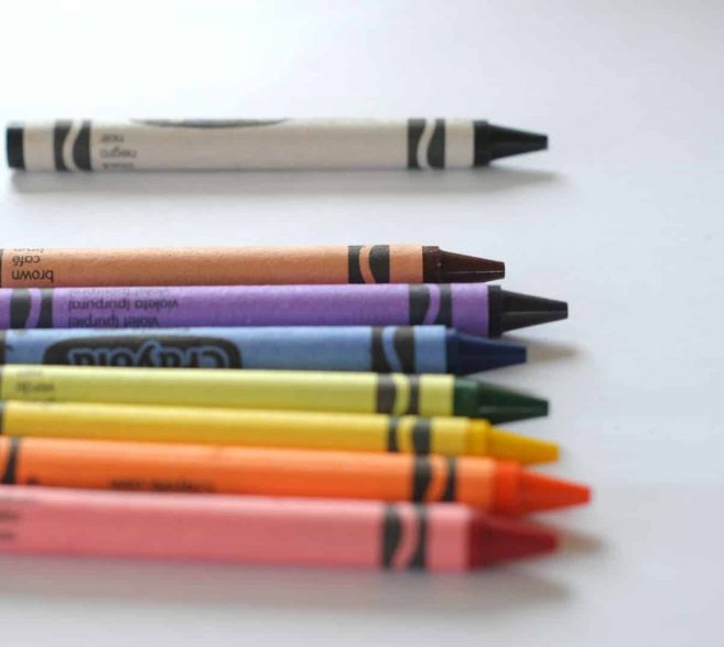 assorted-colored Crayola crayons